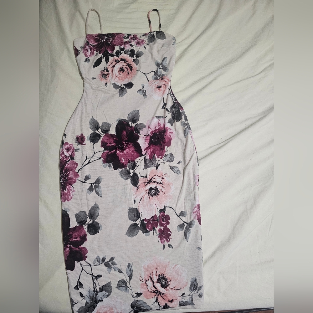Girls Juniors Widnsor Floral Print Women's Dress Size Small